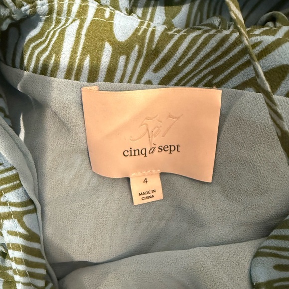 CINQ À SEPT Rayner Ruffle Midi Dress size 4 - Picture 7 of 9